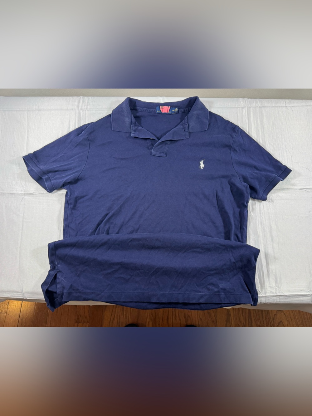 Ralph Lauren Classic Navy Polo with White Pony